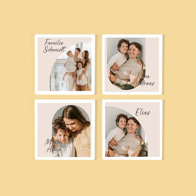 Zdjęcie i Podpis: Zdjęcia Rodziny - Podkładki Pod Kubki | DE