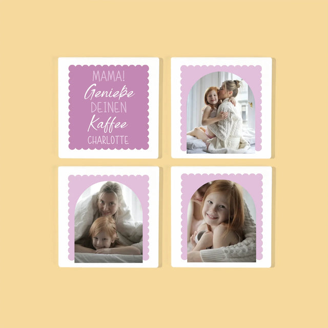 Fotokolaż: Pysznej Kawusi Mama - Podkładki Pod Kubki | DE