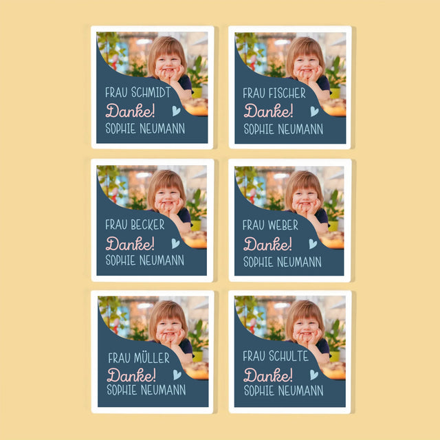 Zdjęcie i Podpis: Pamiątka Dla Przedszkolanki - Podkładki Pod Kubki | DE