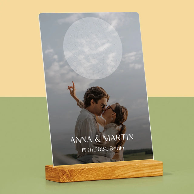 Mapa Gwiazd: Ślub - Wydruk Na Szkle Akrylowym | DE