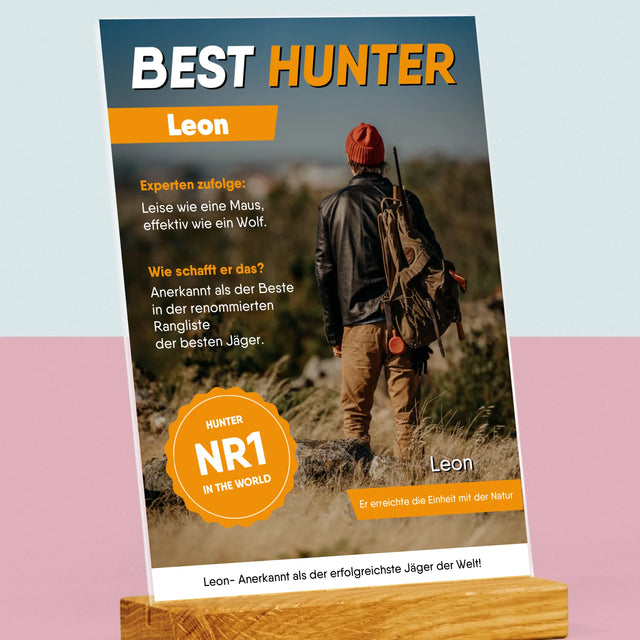 Okładka Magazynu: Best Hunter - Wydruk Na Szkle Akrylowym | DE