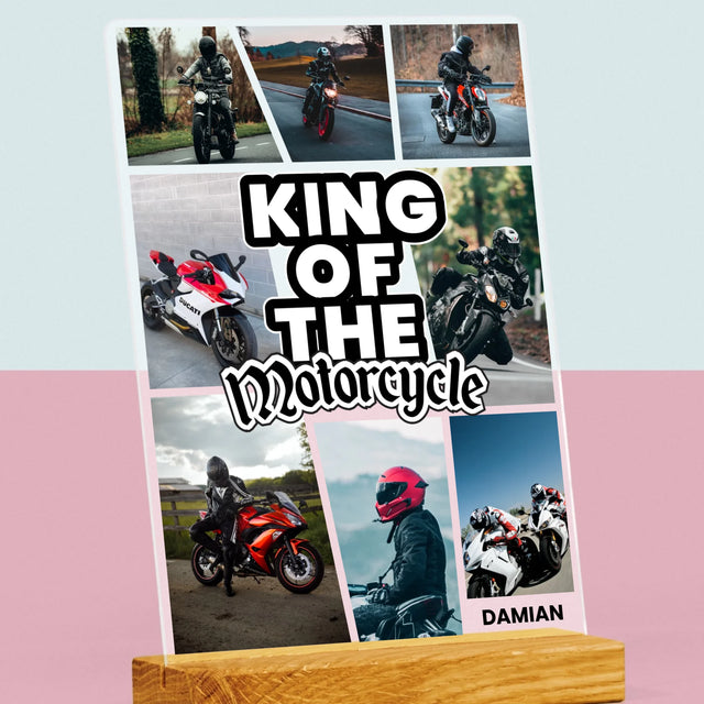 Fotokolaż: King Of The Motorcycle - Wydruk Na Szkle Akrylowym | DE
