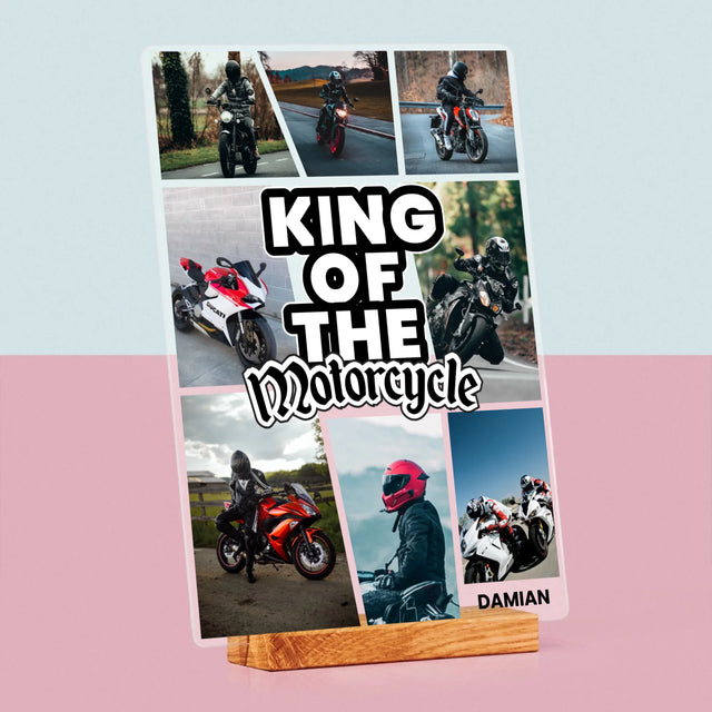 Fotokolaż: King Of The Motorcycle - Wydruk Na Szkle Akrylowym | DE