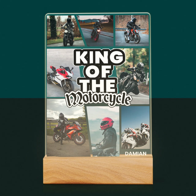 Fotokolaż: King Of The Motorcycle - Wydruk Na Szkle Akrylowym | DE