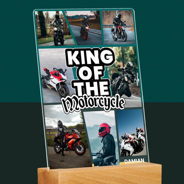 Fotokolaż: King Of The Motorcycle - Wydruk Na Szkle Akrylowym | DE