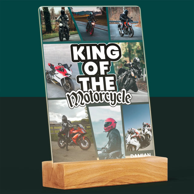 Fotokolaż: King Of The Motorcycle - Wydruk Na Szkle Akrylowym | DE