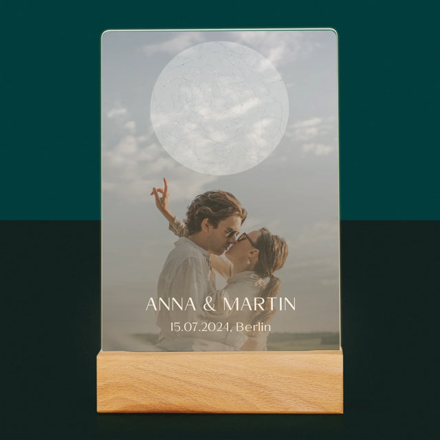 Mapa Gwiazd: Ślub - Wydruk Na Szkle Akrylowym | DE