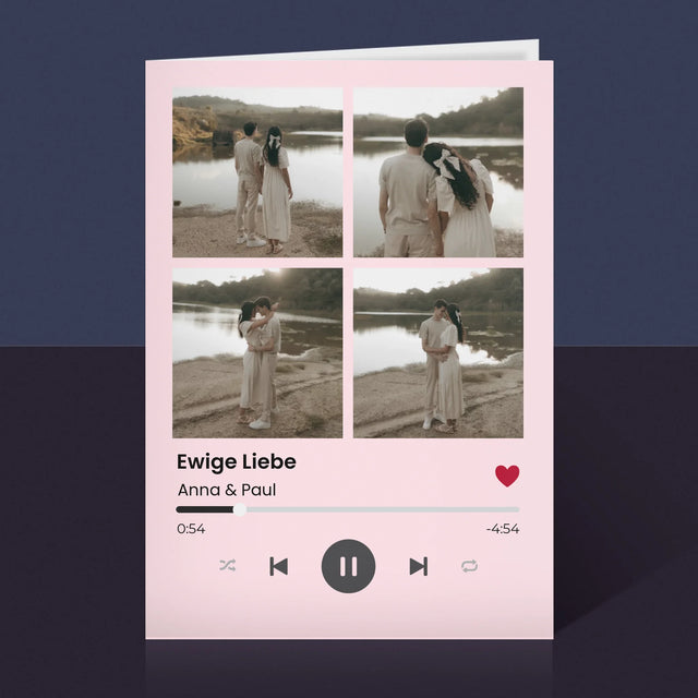 Fotokolaż: Spotify 4 Zdjęcia - Kartka z Życzeniami | DE