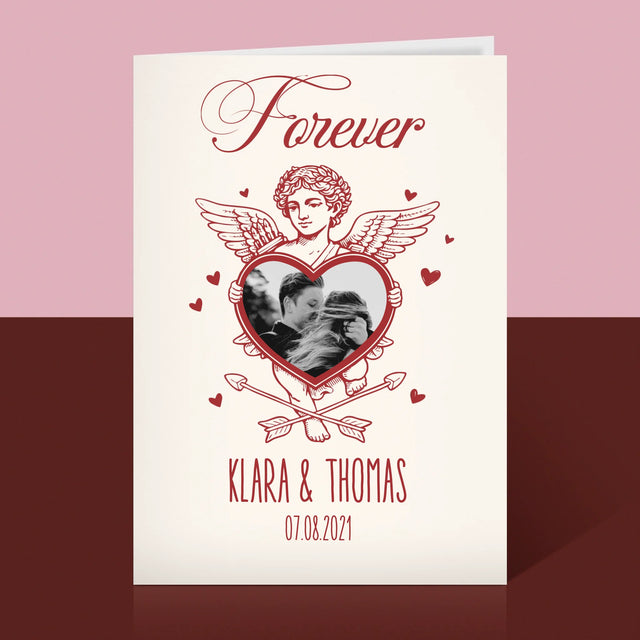 Zdjęcie i Podpis: Forever Kupidyn - Kartka z Życzeniami | DE