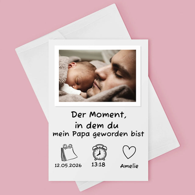 Zdjęcie i Podpis: Zostałeś Tatusiem - Kartka z Życzeniami | DE