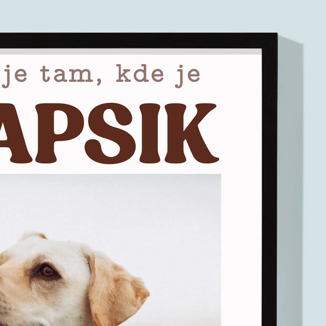 Zdjęcie i Podpis: Metryczka Pupila - Wydruk Obramowany | SK