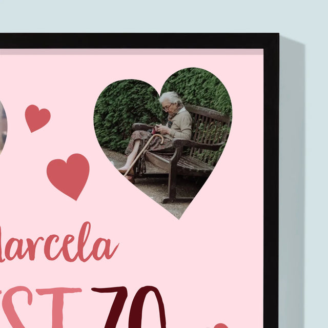 Fotokolaż: Best 70 - Wydruk Obramowany | SK
