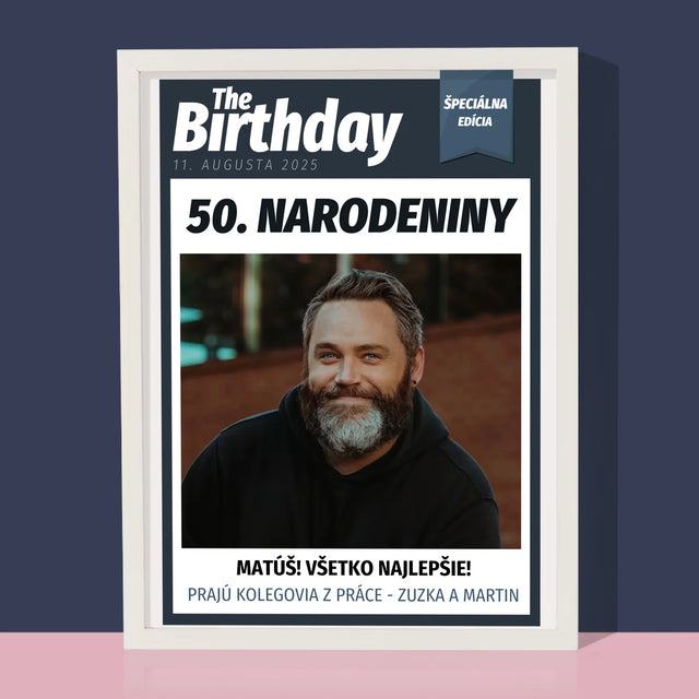 Okładka Magazynu: Birthday - Wydruk Obramowany | SK
