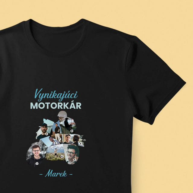 Kształt Ze Zdjęć: Wyborny Motocyklista - Koszulka Męska z Nadrukiem | SK