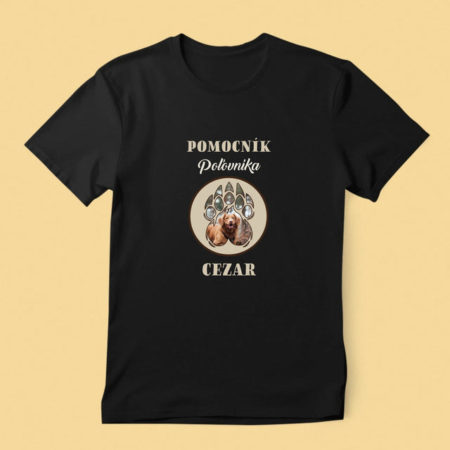 Kształt Ze Zdjęć: Pomocnik Myśliwego - Koszulka Męska z Nadrukiem | SK