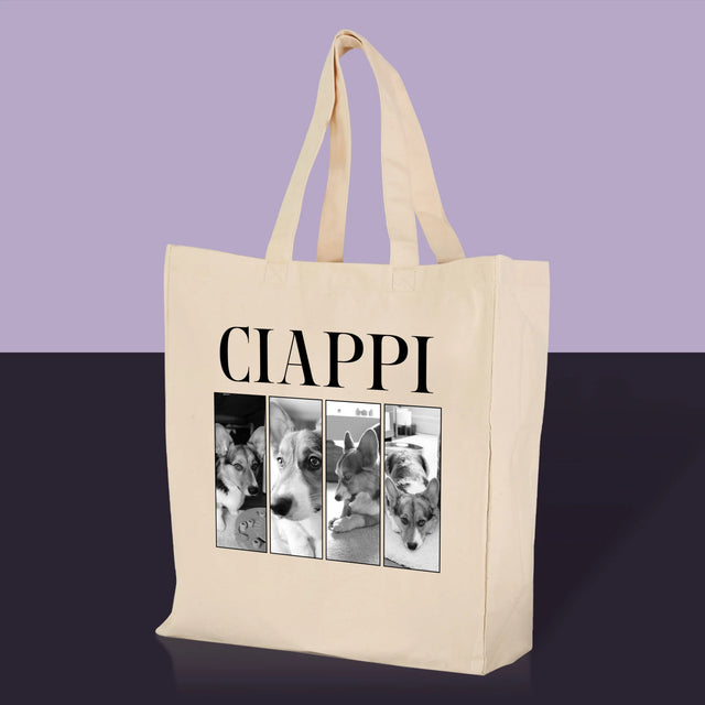 Fotokolaż: Bootleg Klasyczny z Pupilem - Torba Płócienna z Nadrukiem | RO