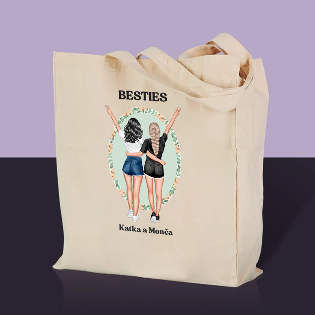 Kreator Postaci: Best Friends - Torba Płócienna z Nadrukiem | CZ