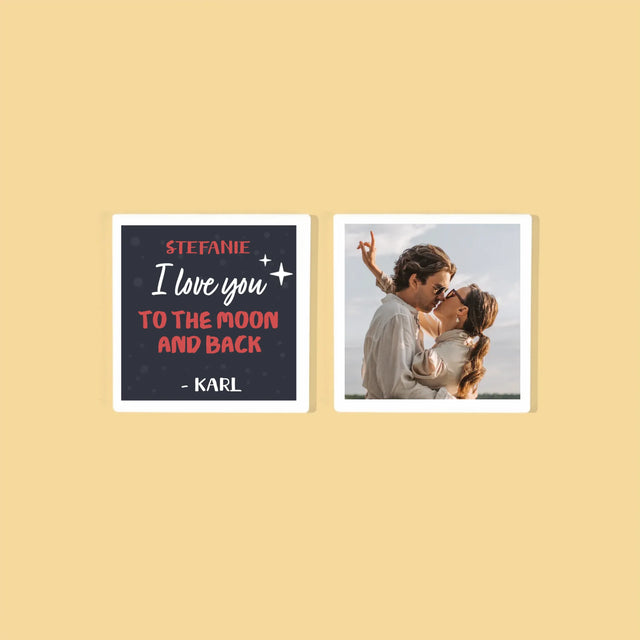 Fotokolaż: To The Moon And Back - Podkładki Pod Kubki | DE