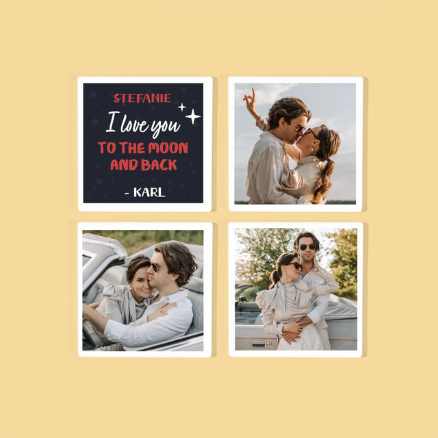 Fotokolaż: To The Moon And Back - Podkładki Pod Kubki | DE