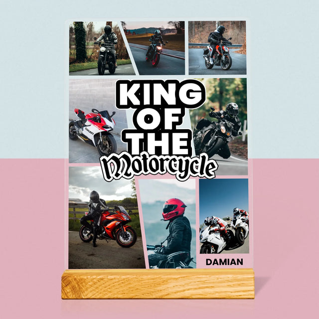 Fotokolaż: King Of The Motorcycle - Wydruk Na Szkle Akrylowym | DE