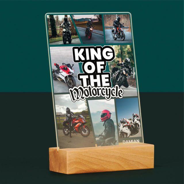 Fotokolaż: King Of The Motorcycle - Wydruk Na Szkle Akrylowym | DE