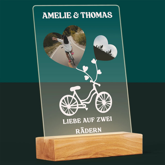 Fotokolaż: Miłość Na Dwóch Kółkach - Wydruk Na Szkle Akrylowym | DE