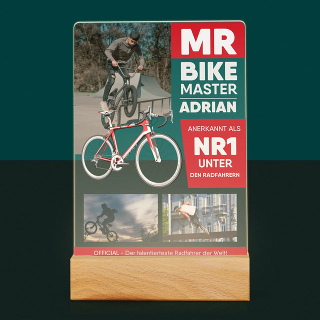 Okładka Magazynu: Mr Bike Master - Wydruk Na Szkle Akrylowym | DE