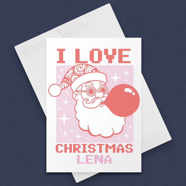 Imię I Podpis: I Love Christmas - Kartka Z Życzeniami | DE