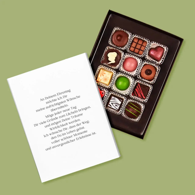 Kształt Ze Zdjęć: 60 Urodziny Puzzle - Personalizowane Praliny | DE