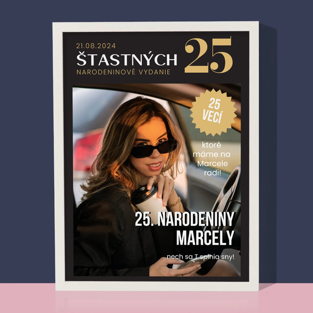 Okładka Magazynu: Szczęśliwa 25 - Wydruk Obramowany | SK