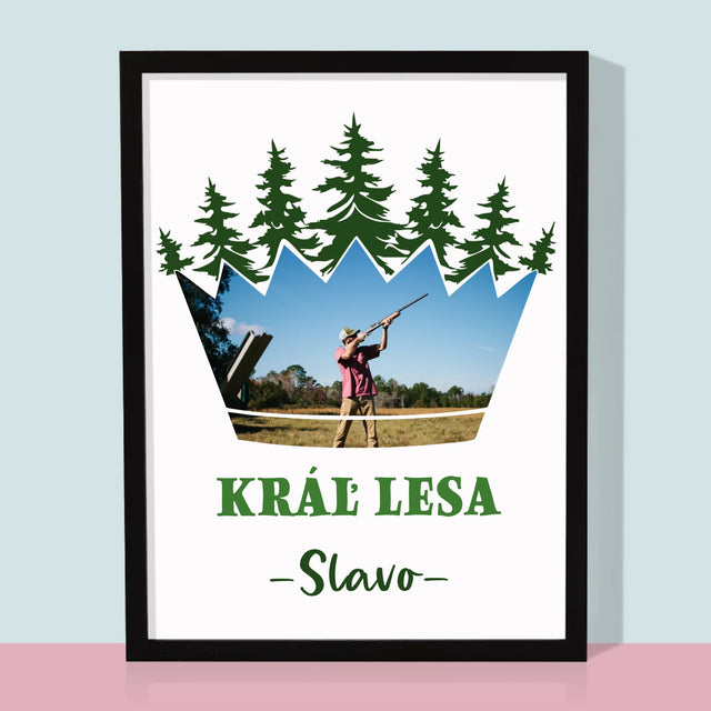 Kształt Ze Zdjęć: Król Lasu - Wydruk Obramowany | SK