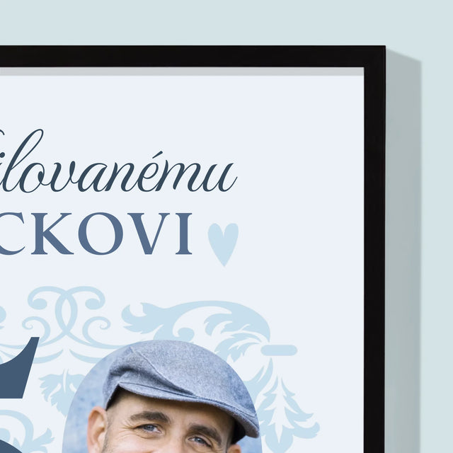 Zdjęcie I Podpis: Kochanemu Tacie Z Okazji 50 Urodzin - Wydruk Obramowany | SK