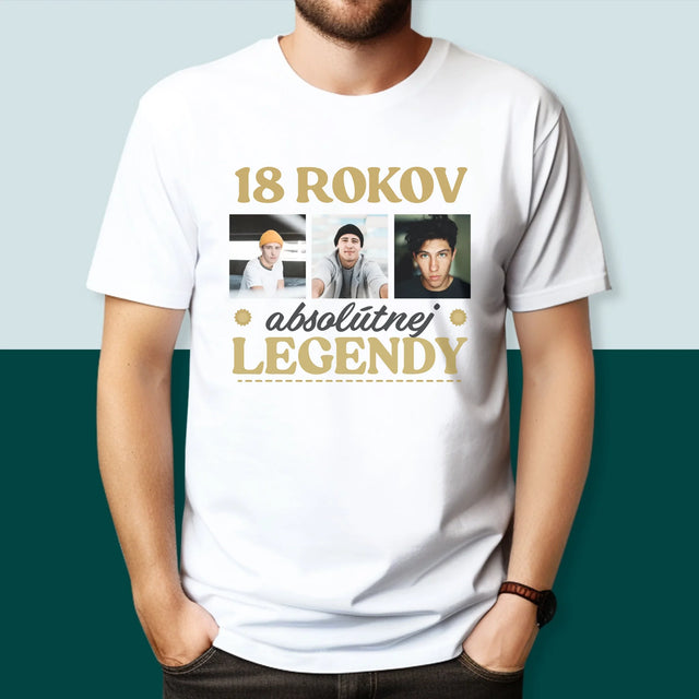 Fotokolaż: 18 Lat Bycia Legendą - Koszulka Męska | SK