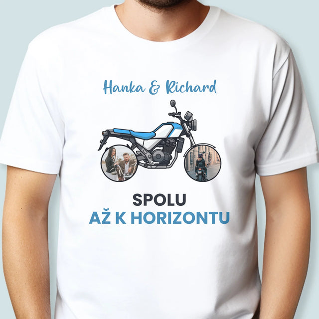 Fotokolaż: Razem Po Horyzont - Koszulka Męska z Nadrukiem | SK
