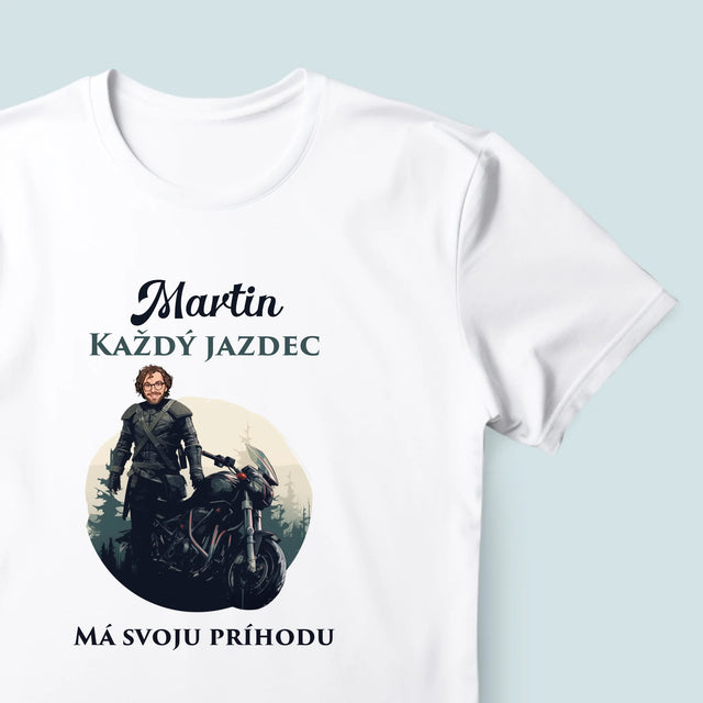 Twoja Postać: Każdy Jeździec - Koszulka Męska z Nadrukiem | SK