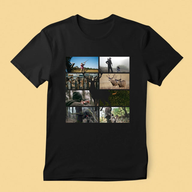 Fotokolaż: Myśliwy - Koszulka Męska z Nadrukiem | SK