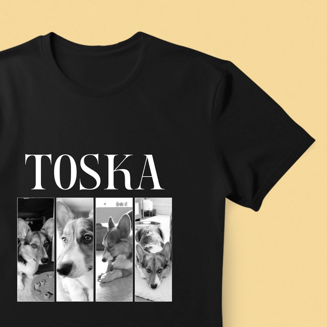 Fotokolaż: Bootleg Klasyczny z Pupilem - Koszulka Męska z Nadrukiem | SK